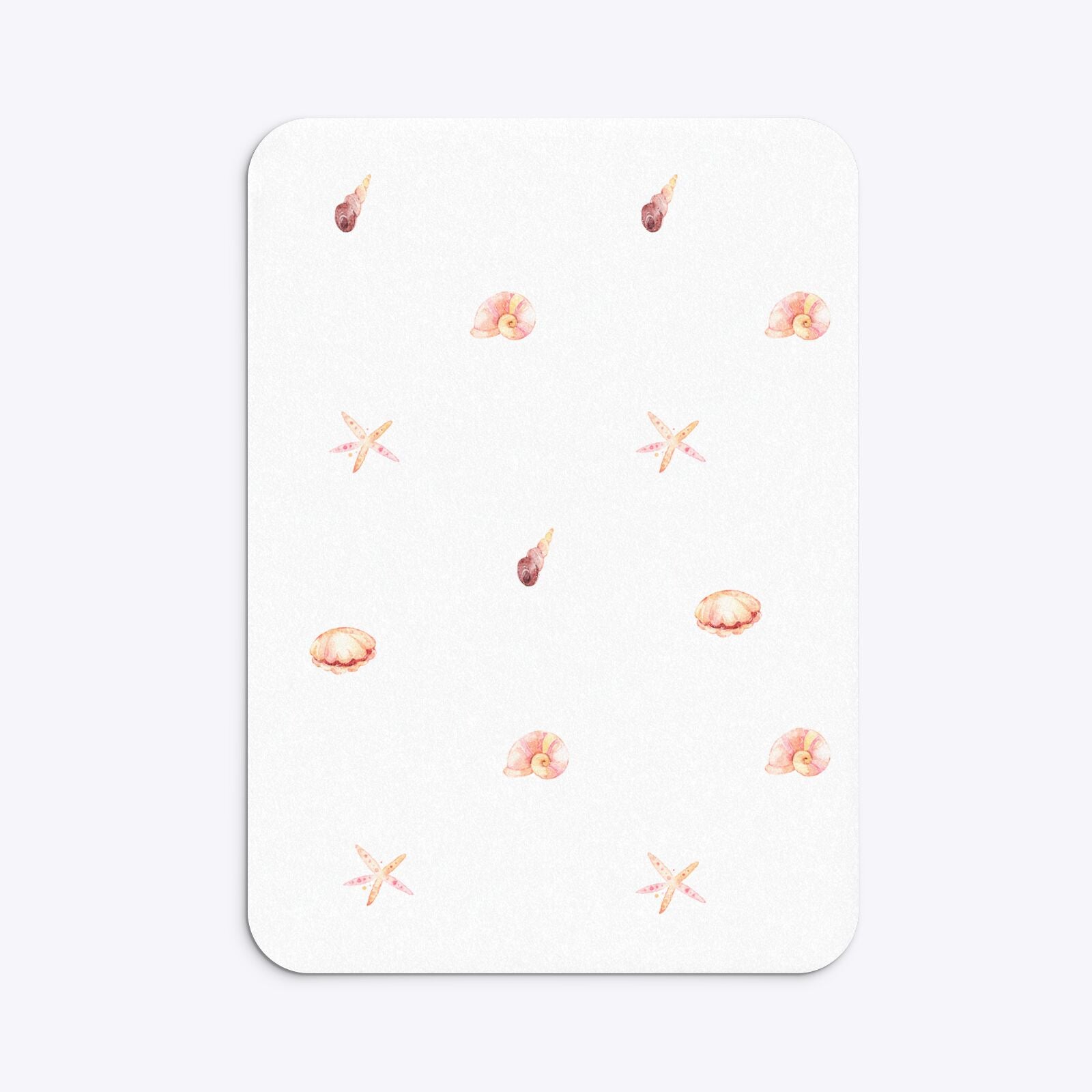 Mermaid Personalised Happy Birthday Rounded Invitation Glitter Back Image