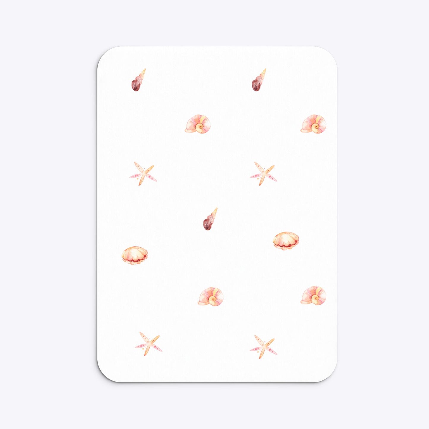 Mermaid Personalised Happy Birthday Rounded Invitation Matte Paper Back Image