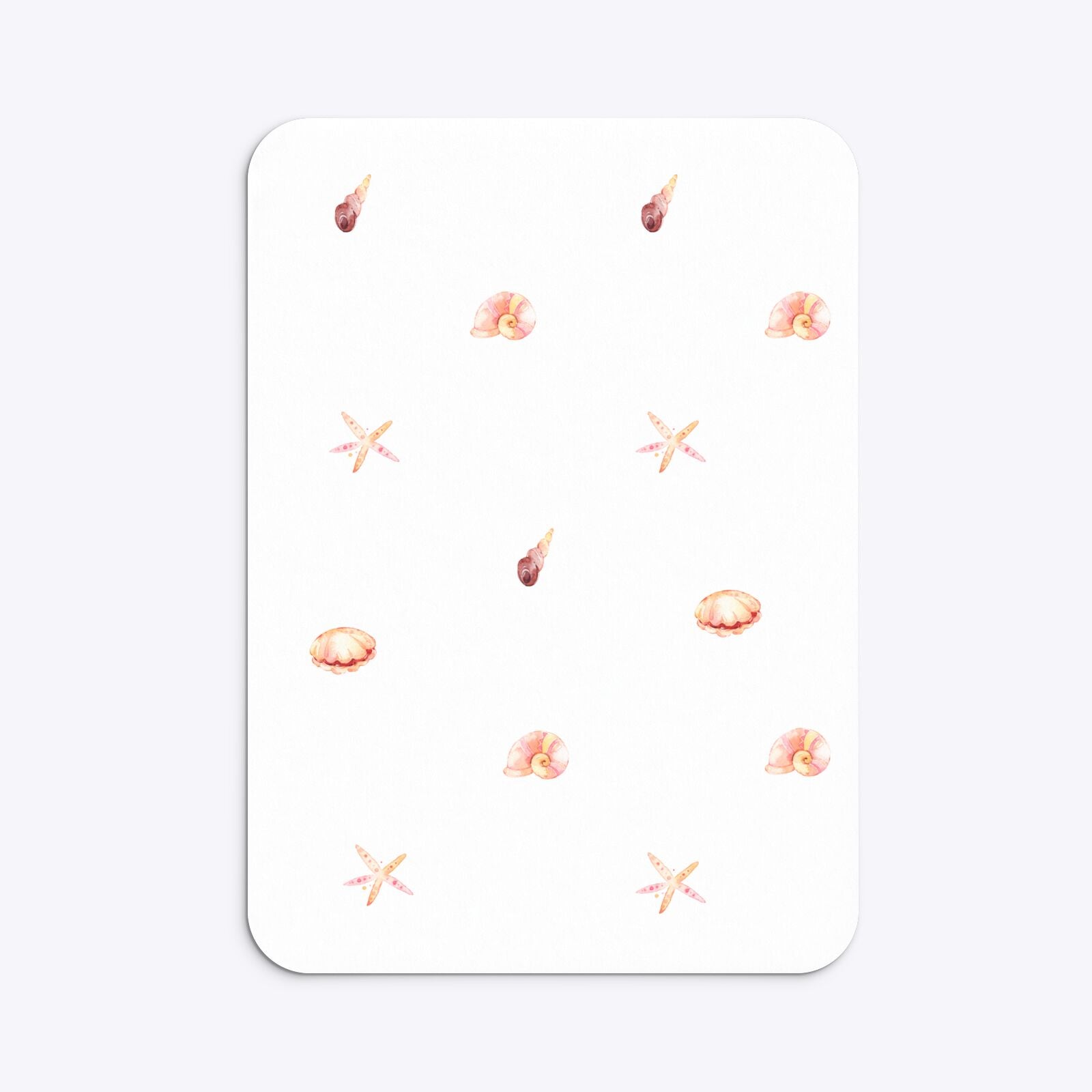 Mermaid Personalised Happy Birthday Rounded Invitation Matte Paper Back Image