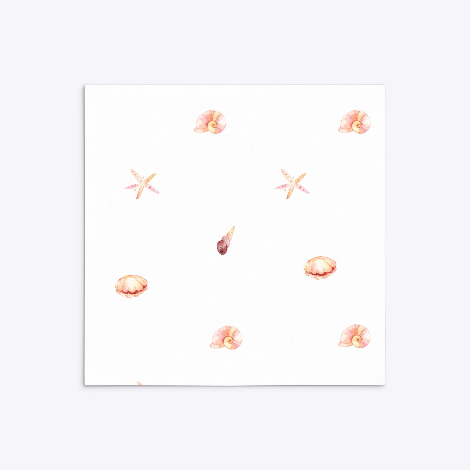 Mermaid Personalised Happy Birthday Square 5 25x5 25 Invitation Matte Paper Back Image