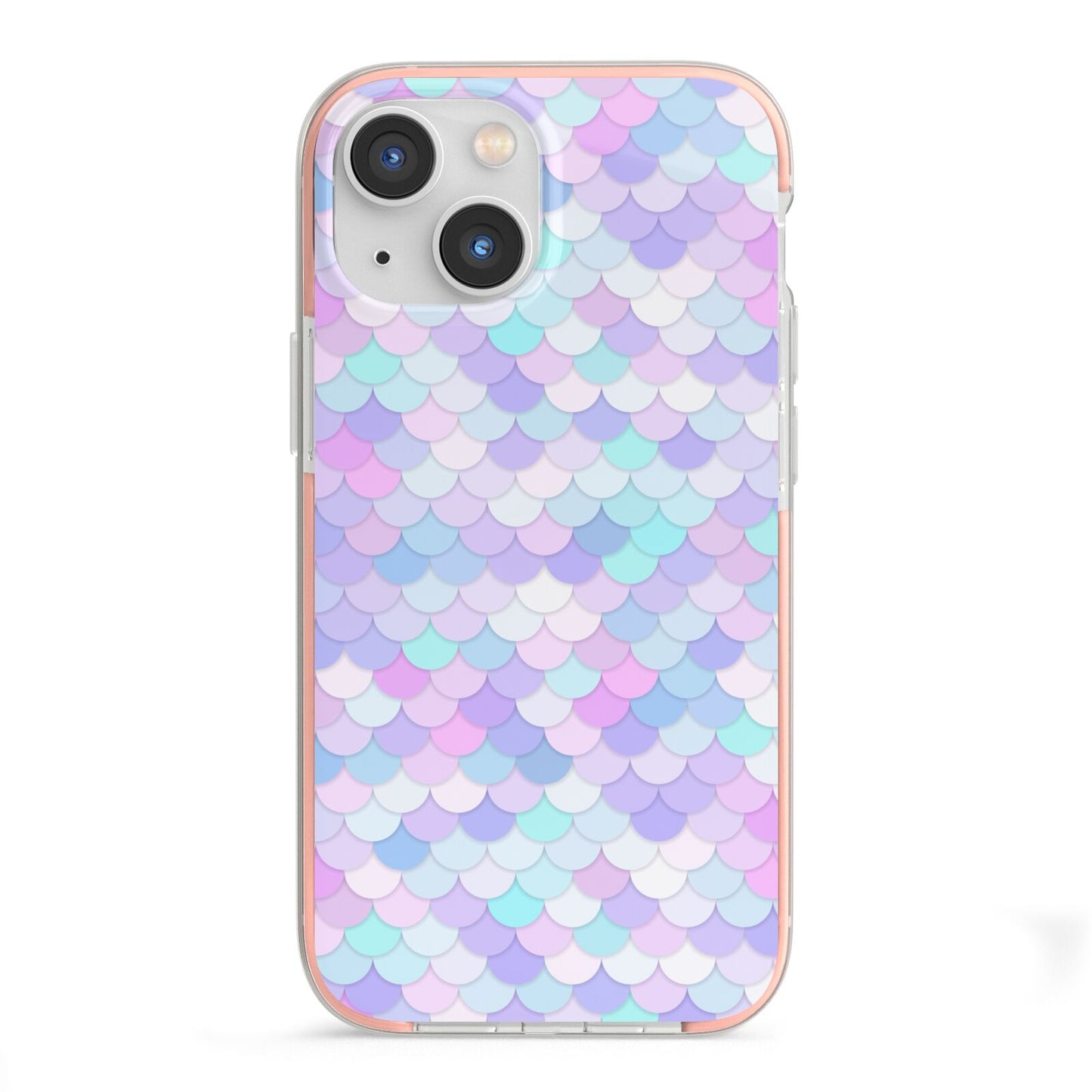 Mermaid iPhone 13 Mini TPU Impact Case with Pink Edges