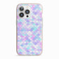 Mermaid iPhone 13 Pro TPU Impact Case with Pink Edges