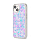 Mermaid iPhone 14 Clear Tough Case Starlight Angled Image