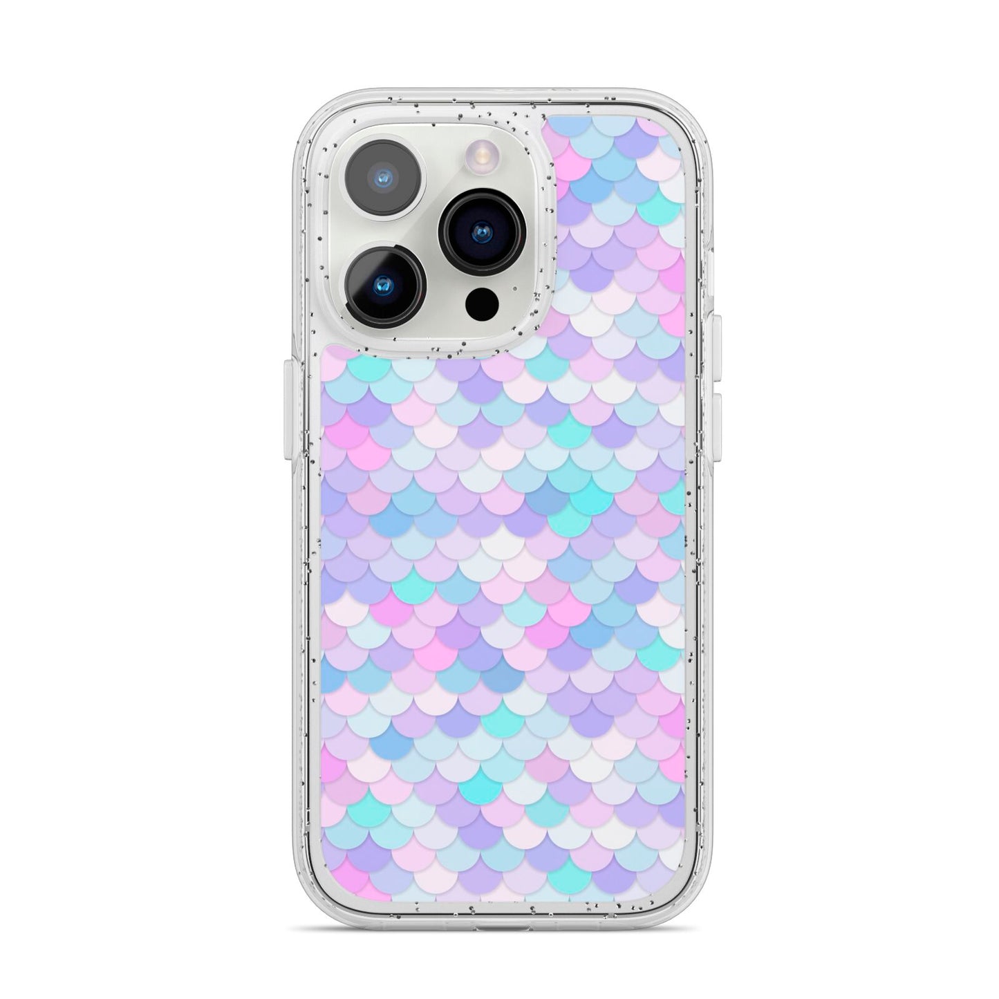 Mermaid iPhone 14 Pro Glitter Tough Case Silver