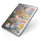 Merry Christmas Illustrated Apple iPad Case on Grey iPad Side View
