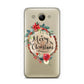 Merry Christmas Log Floral Huawei Y3 2017