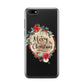 Merry Christmas Log Floral Huawei Y5 Prime 2018 Phone Case