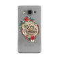 Merry Christmas Log Floral Samsung Galaxy A3 Case