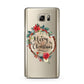 Merry Christmas Log Floral Samsung Galaxy Note 5 Case