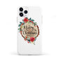 Merry Christmas Log Floral iPhone 11 Pro 3D Tough Case