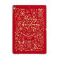 Merry Christmas Personalised Apple iPad Gold Case
