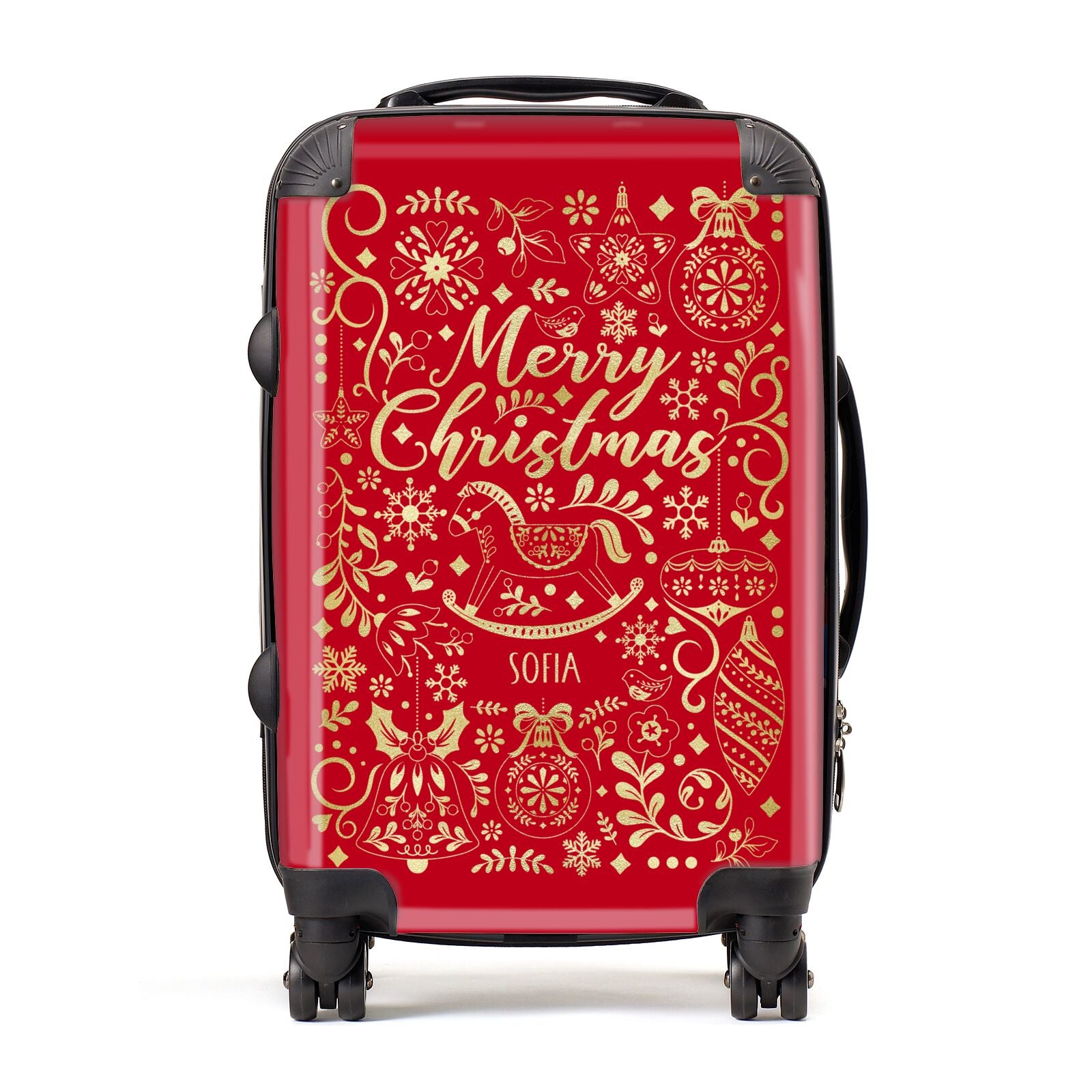 Merry Christmas Personalised Suitcase