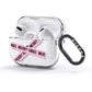 Merry Christmas Tape AirPods Glitter Case 3rd Gen Side Image