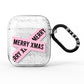 Merry Christmas Tape AirPods Glitter Case