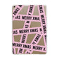 Merry Christmas Tape Apple iPad Gold Case