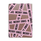 Merry Christmas Tape Apple iPad Rose Gold Case