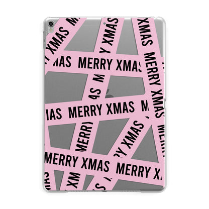 Merry Christmas Tape Apple iPad Silver Case