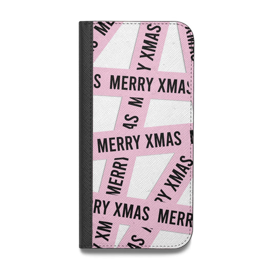 Merry Christmas Tape Vegan Leather Flip Samsung Case