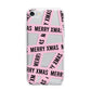 Merry Christmas Tape iPhone 7 Bumper Case on Silver iPhone