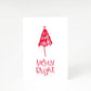Merry and Bright Christmas A5 Greetings Card