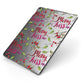 Merry kiss me Apple iPad Case on Grey iPad Side View