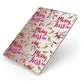 Merry kiss me Apple iPad Case on Rose Gold iPad Side View