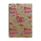 Merry kiss me Apple iPad Gold Case