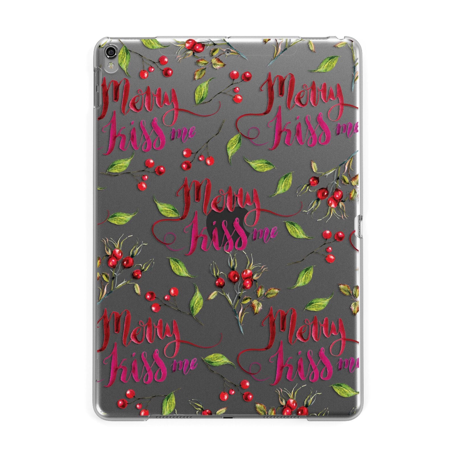 Merry kiss me Apple iPad Grey Case