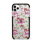 Merry kiss me Apple iPhone 11 Pro Max in Silver with Black Impact Case