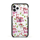 Merry kiss me Apple iPhone 11 Pro in Silver with Black Impact Case