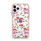 Merry kiss me Apple iPhone 11 Pro in Silver with Pink Impact Case