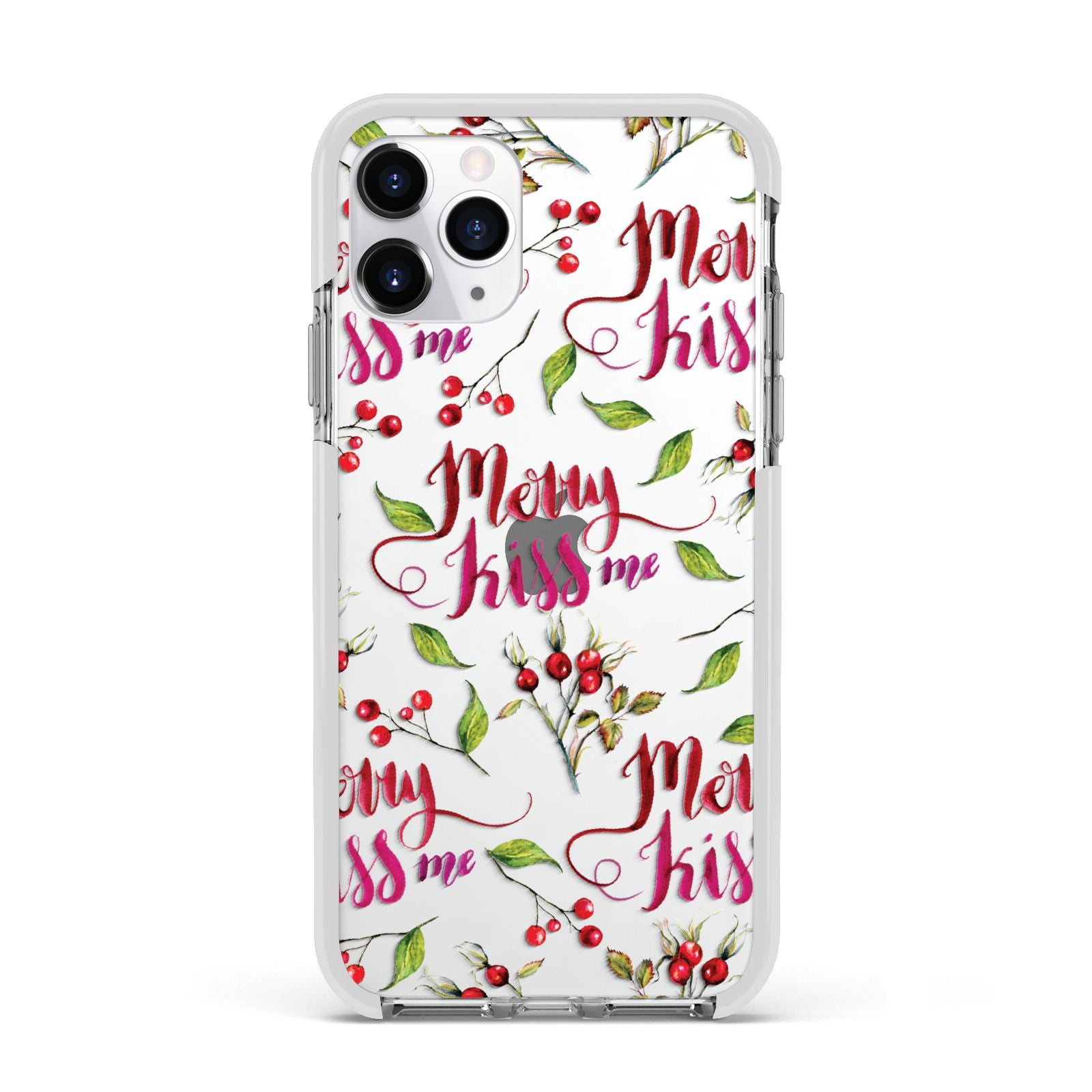 Merry kiss me Apple iPhone 11 Pro in Silver with White Impact Case
