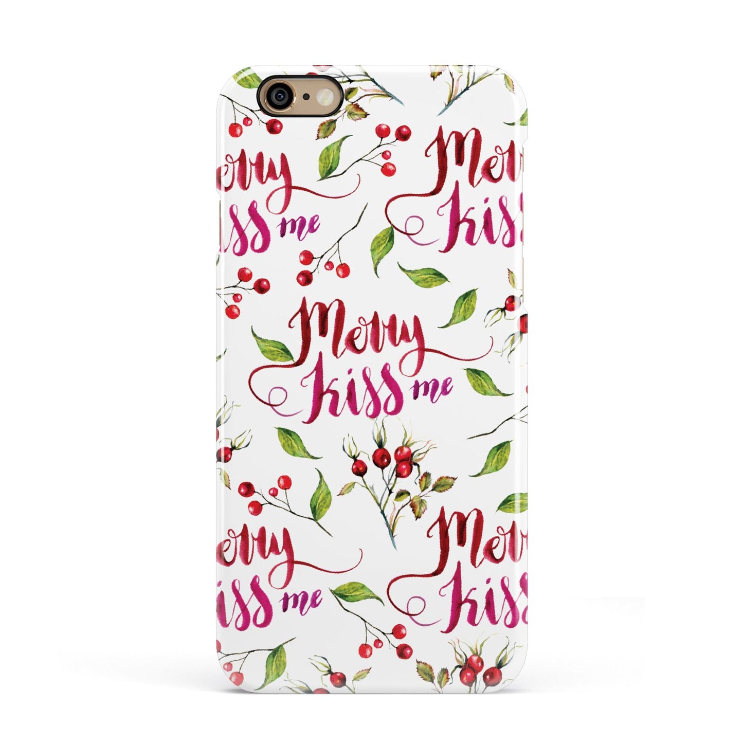 Merry kiss me Apple iPhone 6 3D Snap Case