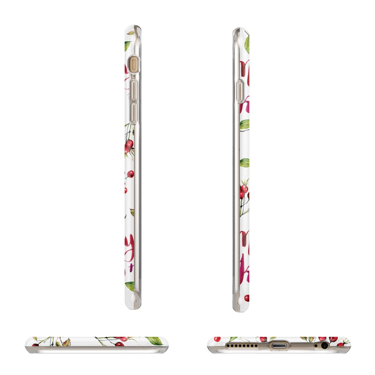 Merry kiss me Apple iPhone 6 Plus 3D Wrap Tough Case Alternative Image Angles