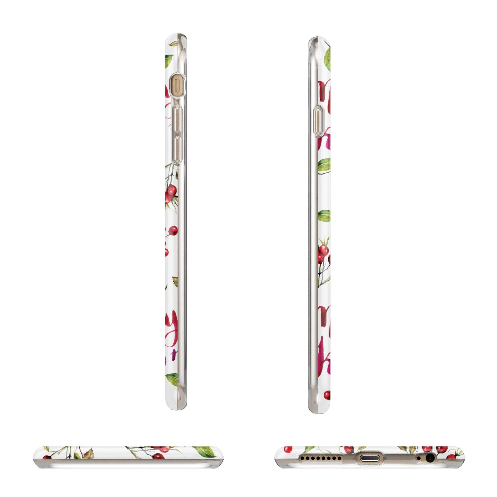 Merry kiss me Apple iPhone 6 Plus 3D Wrap Tough Case Alternative Image Angles