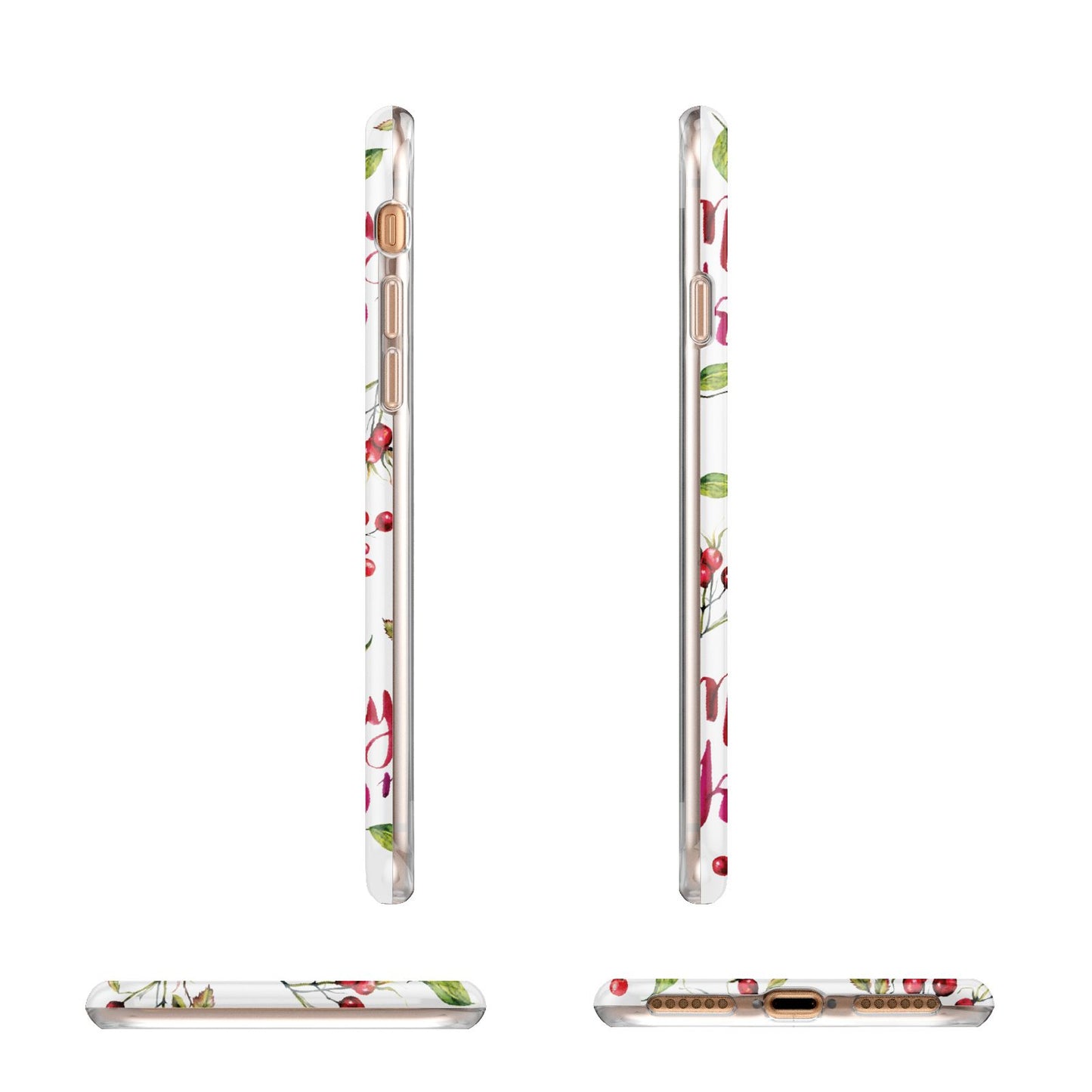 Merry kiss me Apple iPhone 7 8 3D Wrap Tough Case Alternative Image Angles