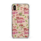 Merry kiss me Apple iPhone Xs Max Impact Case Black Edge on Gold Phone