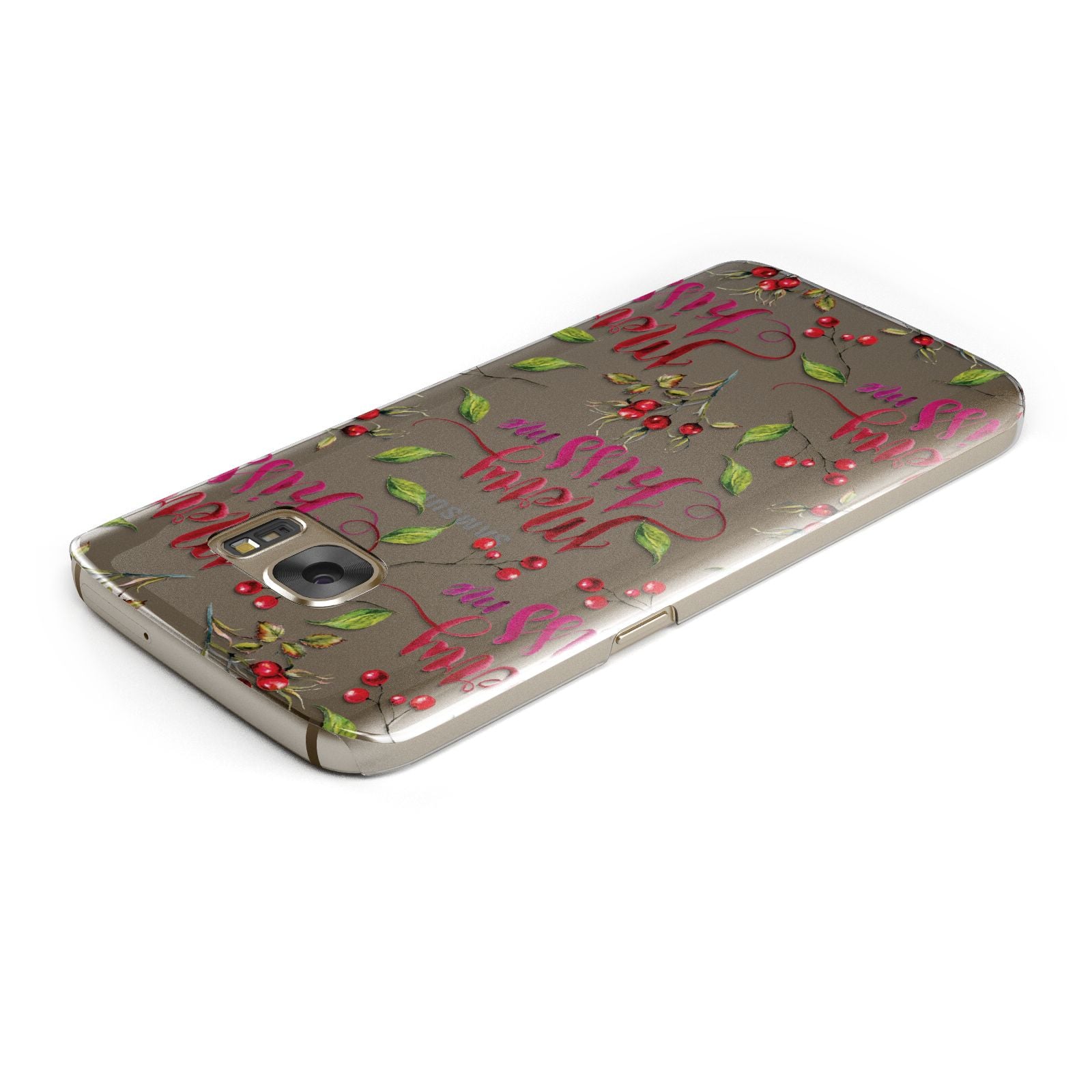 Merry kiss me Samsung Galaxy Case Top Cutout