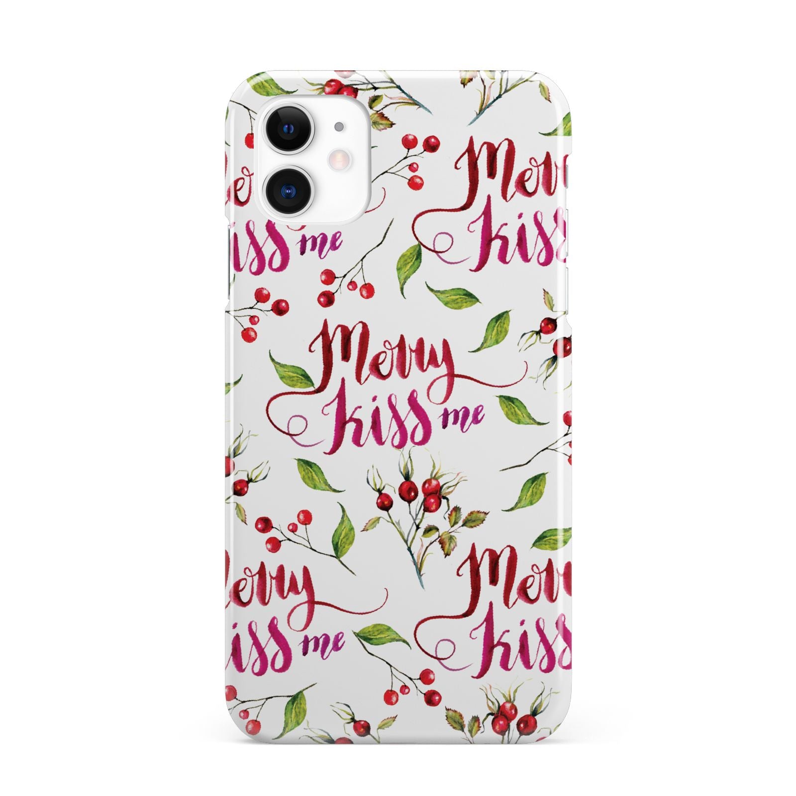 Merry kiss me iPhone 11 3D Snap Case