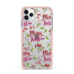 Merry kiss me iPhone 11 Pro Max Impact Pink Edge Case