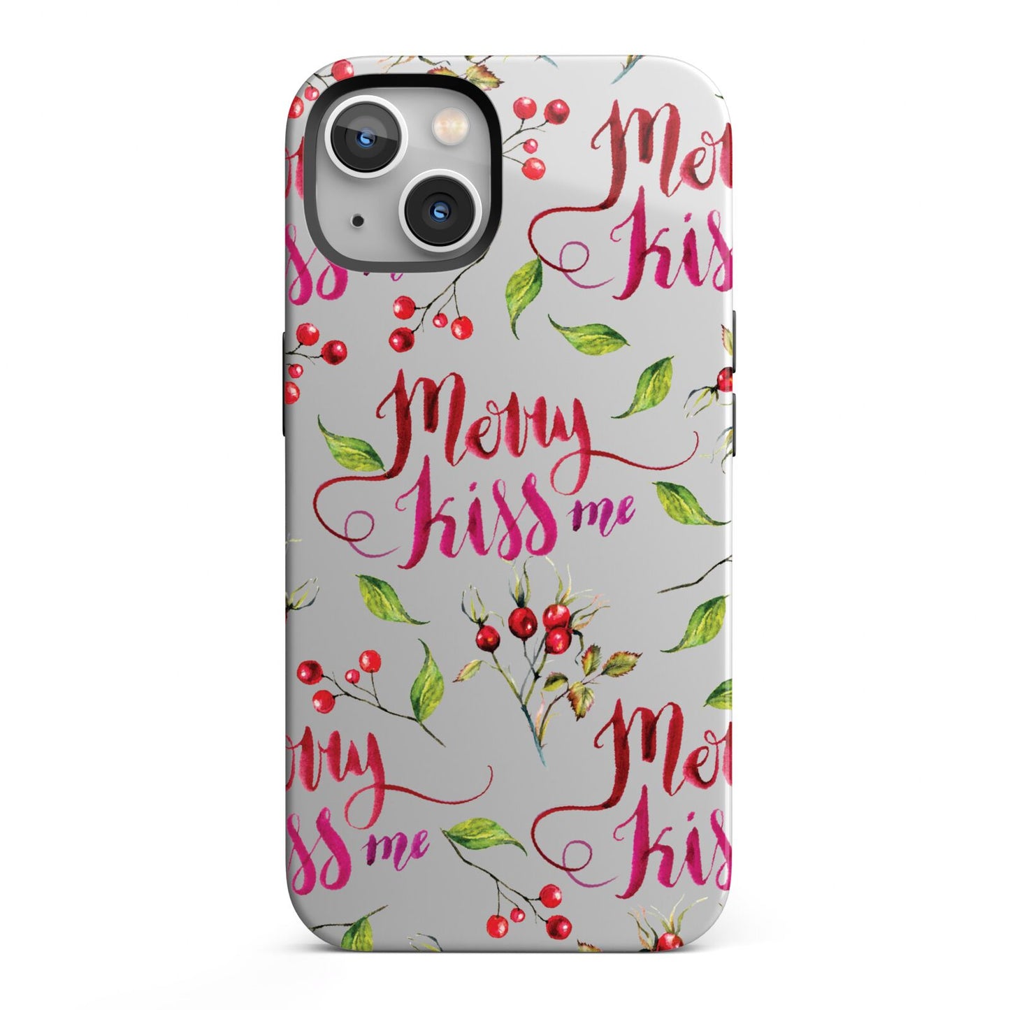 Merry kiss me iPhone 13 Full Wrap 3D Tough Case