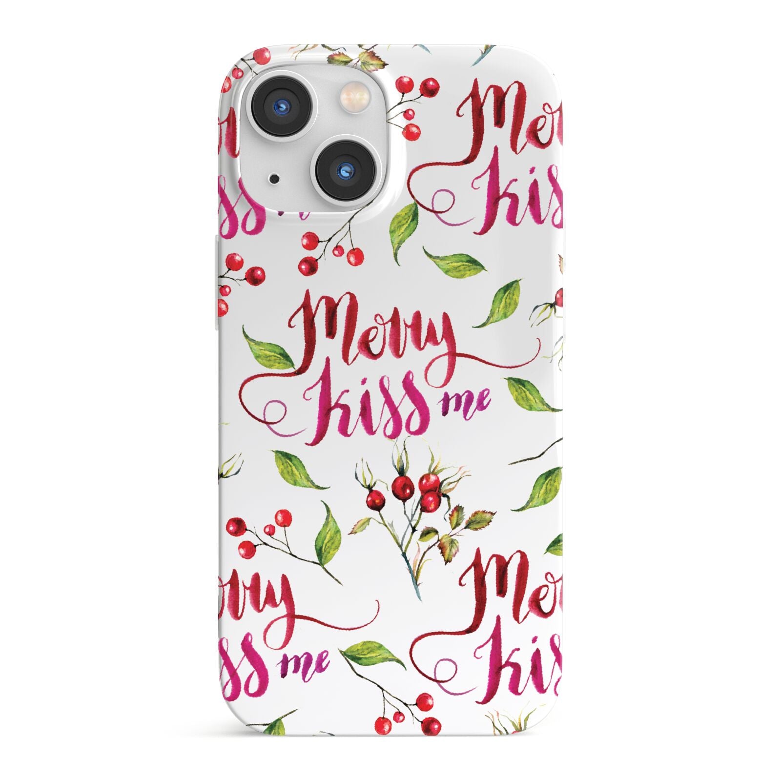 Merry kiss me iPhone 13 Mini Full Wrap 3D Snap Case