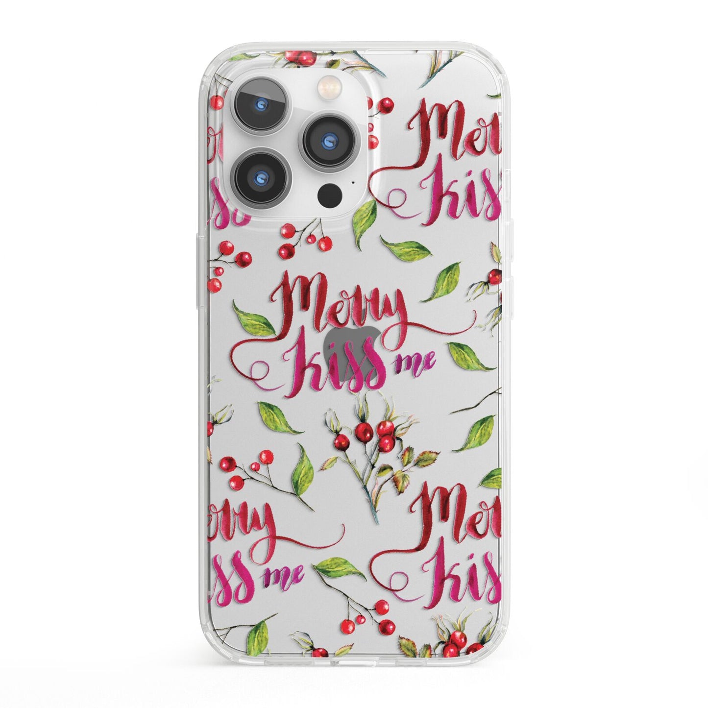 Merry kiss me iPhone 13 Pro Clear Bumper Case