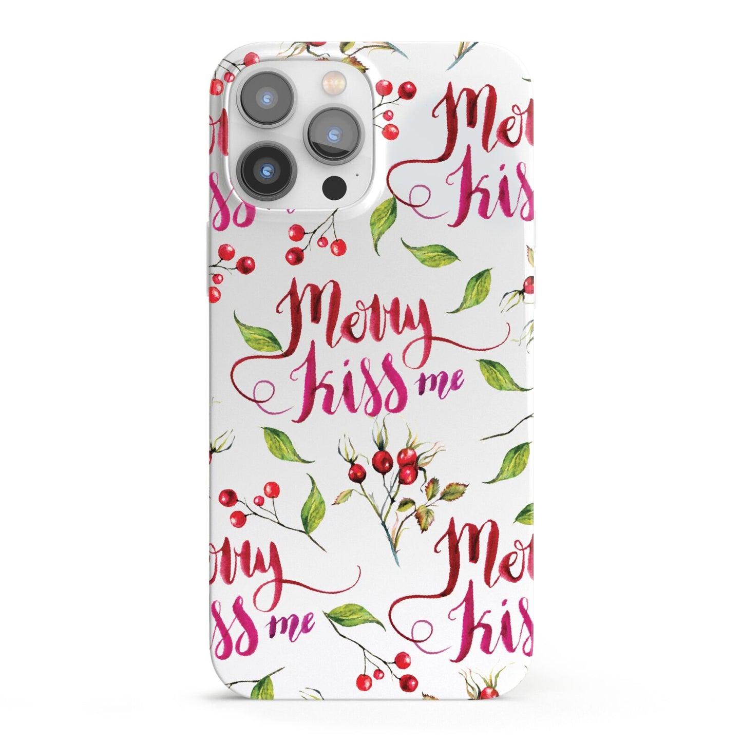 Merry kiss me iPhone 13 Pro Max Full Wrap 3D Snap Case