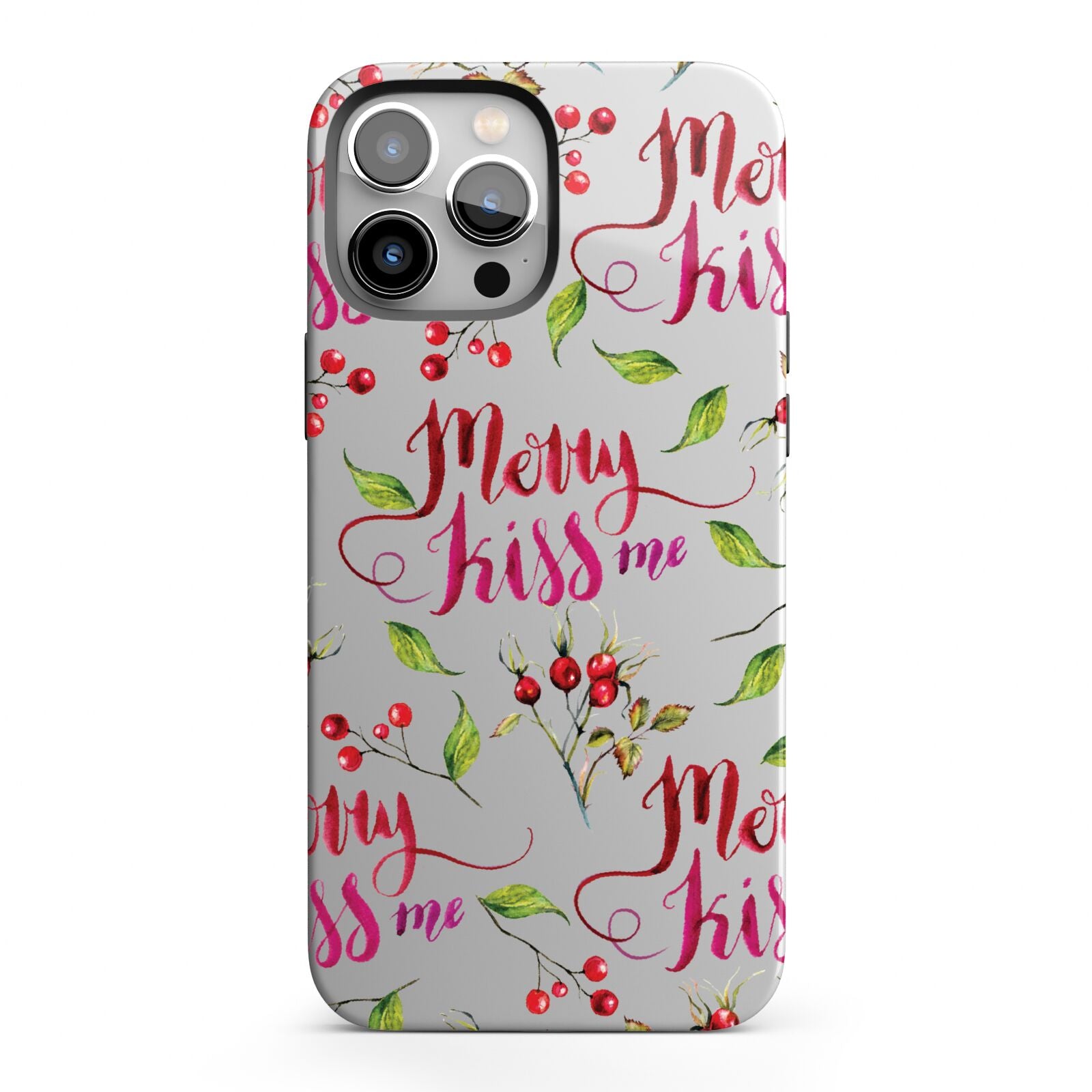 Merry kiss me iPhone 13 Pro Max Full Wrap 3D Tough Case