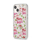 Merry kiss me iPhone 14 Clear Tough Case Starlight Angled Image