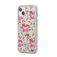 Merry kiss me iPhone 14 Plus Glitter Tough Case Starlight Angled Image