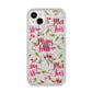 Merry kiss me iPhone 14 Plus Glitter Tough Case Starlight