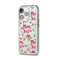 Merry kiss me iPhone 14 Pro Clear Tough Case Silver Angled Image