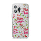 Merry kiss me iPhone 14 Pro Max Clear Tough Case Silver